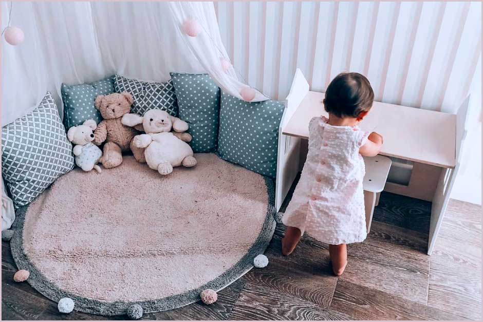 Cómo debe ser la mejor alfombra para la habitación del bebé