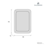 Sábana bajera blanca para colchón ref. ZH55-70 (55x70 cm) · 9S030-B