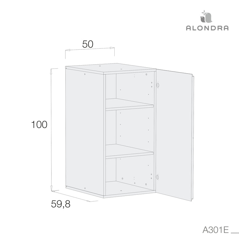 Módulo de estantes para armario Modular · A301E
