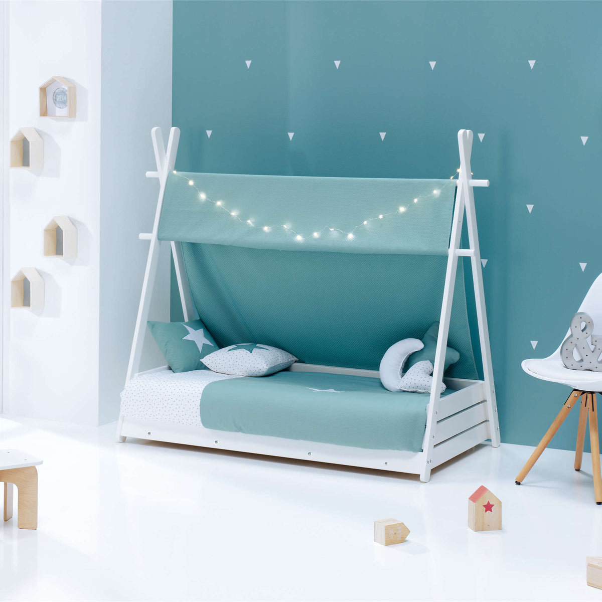 Toldos para cama casita Montessori Homy Alondra