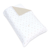 Funda nórdica cama júnior 90x200 cm hojas beige · Nandina 636F-116