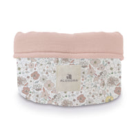 Cesta almacenaje infantil redonda flores rosa · Liberty 614-132
