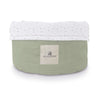 Cesta almacenaje infantil redonda verde con estrellitas · Mist 614-156