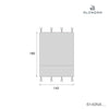 Toldo cama Montessori Homy (70x140 cm) gris · Delphin 6140NA-134