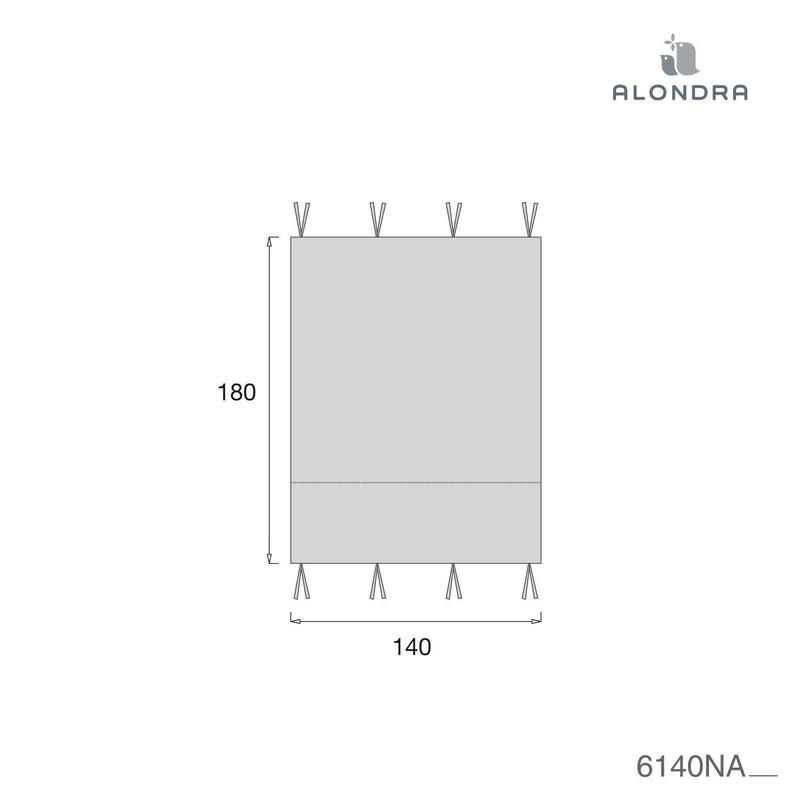 Toldo cama Montessori Homy (70x140 cm) gris · Delphin 6140NA-134