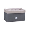 Cesta infantil acolchada almacenaje 618-128 de color gris oscuro