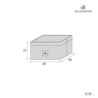 Medidas de la Cesta de almacenaje infantil de Alondra