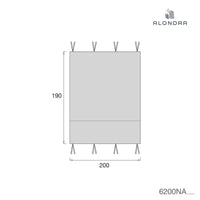 Toldo cama Montessori Homy XL (90x200 cm) verde-oliva · Mist 6200NA-156