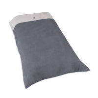 textil para minicuna color gris piedra