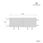 Medidas tela dosel para cuna casita Montessori Auna de 70x140 cm de Alondra