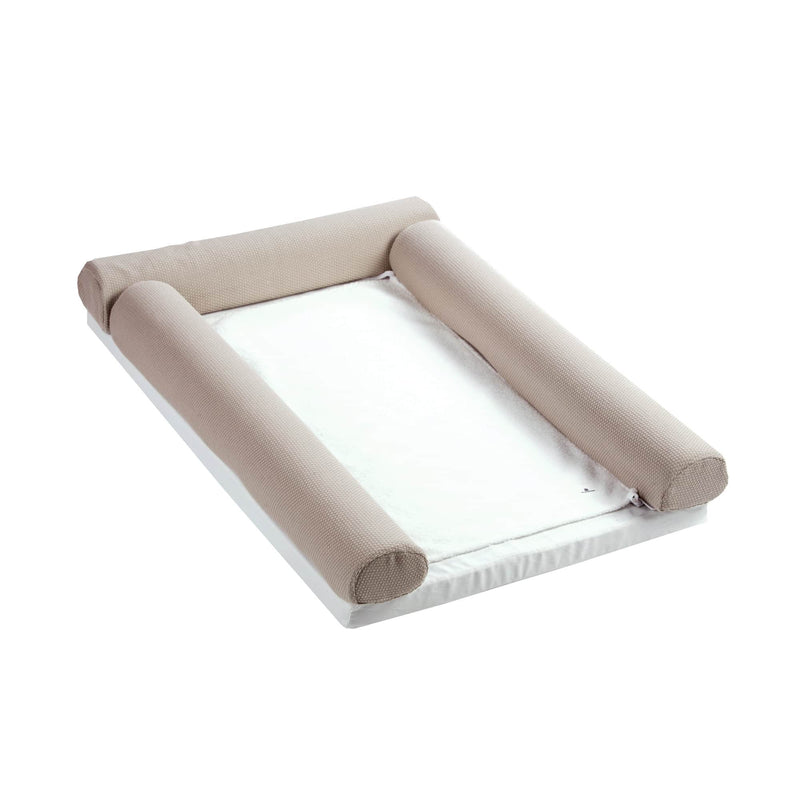 Cambiador (60x90 cm) textil beige para cuna convertible o cómoda infantil · 631-153 Arena