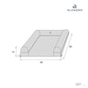 Cambiador 60x90 cm gris · Delphin 631-134