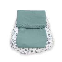 Nido colecho bebés (con cuña) hojas eucalipto · Musgo 666C-118