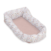 Nido colecho bebés (con cuña) flores rosa · Liberty 666C-132