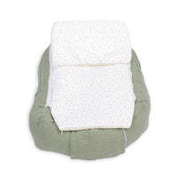 Nido colecho bebés (con cuña) verde-oliva · Mist 666C-156