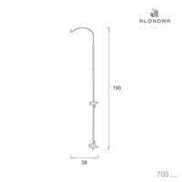 Soporte metal blanco para dosel de cuna/minicuna · 703-70