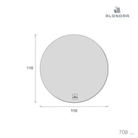 Alfombra infantil redonda (110 cm) gris · Delphin 708-134