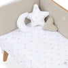 Nórdico para cuna/cama 70x140 cm hojas beige · Nandina 626A-116