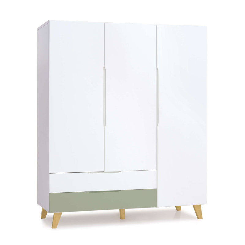 Armario infantil (3 puertas) con patas de madera · Nomad Plus+