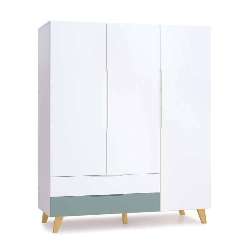 Armario infantil (3 puertas) con patas de madera · Nomad Plus+