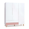 Armario infantil (3 puertas) estilo nórdico patas madera · Lifestyle Plus+