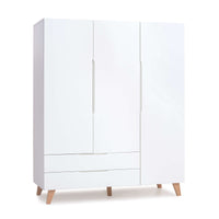 Armario infantil (3 puertas) estilo nórdico patas madera · Lifestyle Plus+