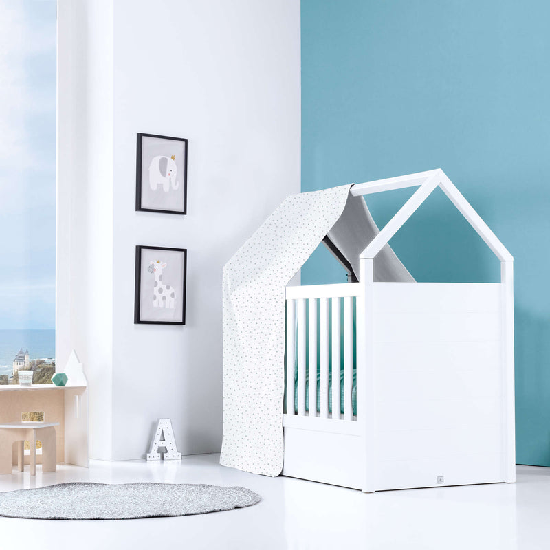 Cuna-casita Montessori (3en1) para bebé de 70x140 cm · AUNA Mare