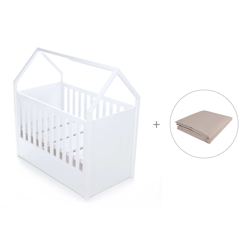 Cuna Montessori bebé en forma de cabaña (3en1) 70x140 cm · AUNA Arena