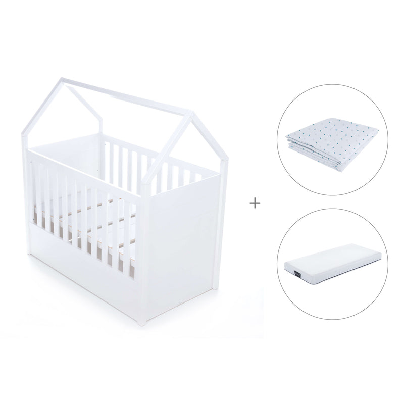 Cuna-casita Montessori (3en1) para bebé de 70x140 cm · AUNA Mare