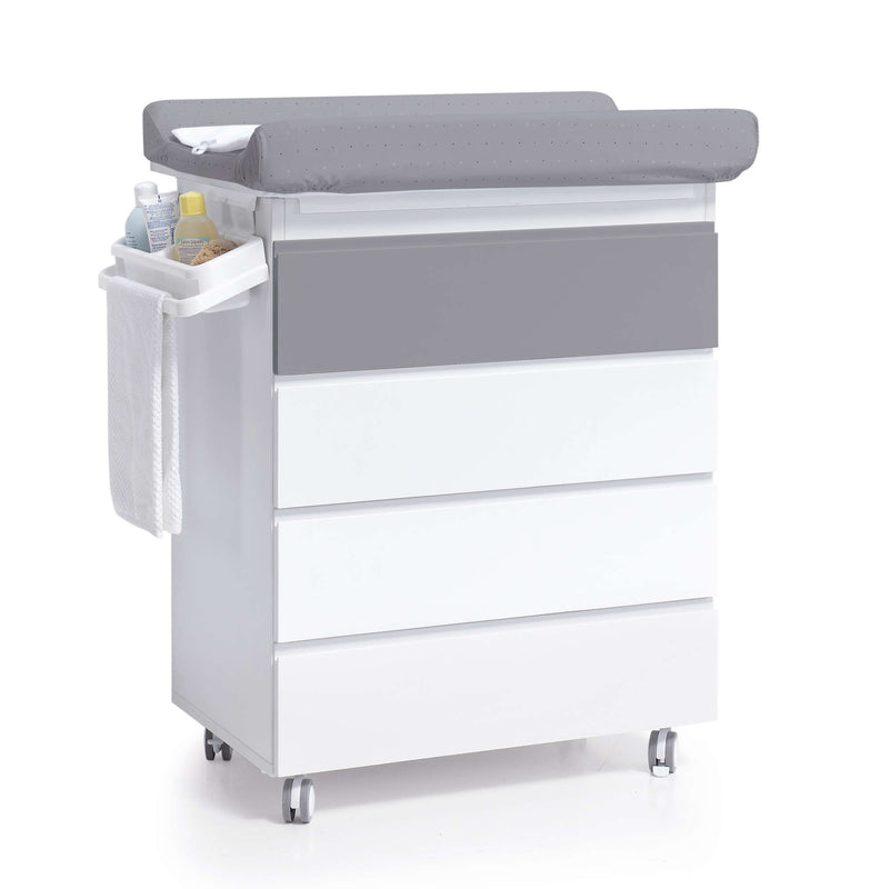 Mueble bañera con ruedas y cambiador · Kubo B751