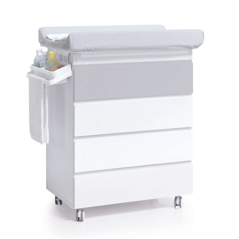 Mueble bañera con ruedas y cambiador · Kubo B751