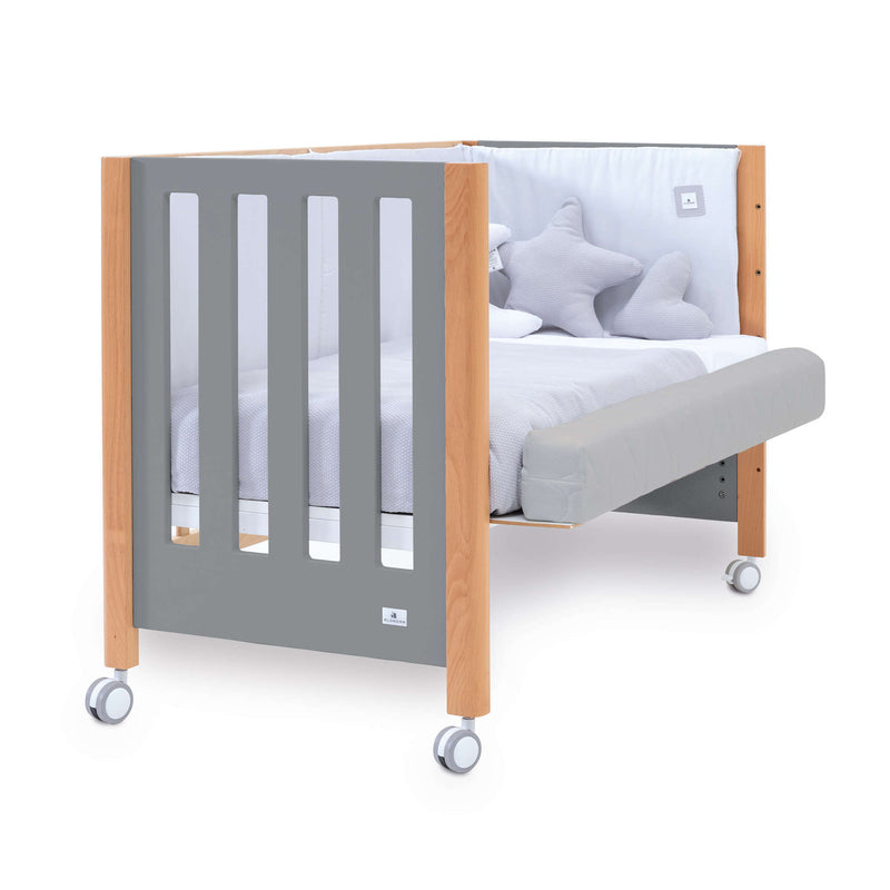Cuna colecho 60x120 cm (5en1) madera/gris · Occa C166-M9558