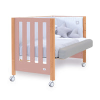 Cuna colecho 60x120 cm (5en1) madera/rosa · Occa C166-M9559
