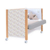 Cuna 60x120 cm madera con vinilo flores rosa · Ombra Liberty C167V-M9577-132