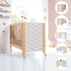 Cuna 60x120 cm madera con vinilo flores rosa · Ombra Liberty C167V-M9577-132