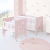 Minicuna 60x80 cm y cuna 60x120 cm (7en1) rosa claro · Omni Tre Flamingo C181T-M7742