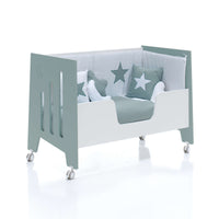 Cuna colecho 60x120 cm (5en1) verde eucalipto · Omni Due Eucalyptus
