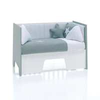 Cuna colecho 60x120 cm (5en1) verde eucalipto · Omni Due Eucalyptus