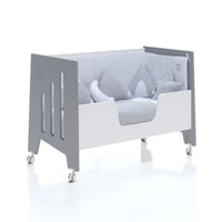 Cuna colecho 60x120 cm (5en1) blanco/antracita · Omni Due Antracita