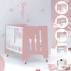 Cuna colecho 60x120 cm (5en1) rosa/blanco · Omni Due Quarzo