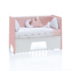 Cuna colecho 60x120 cm (5en1) rosa/blanco · Omni Due Quarzo