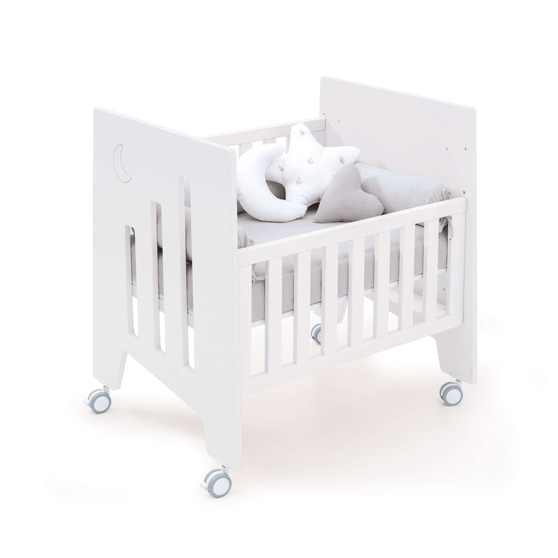 Minicuna 60x80 cm y cuna 60x120 cm (7en1) blanca · Omni Tre White