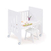 Minicuna 60x80 cm y cuna 60x120 cm (7en1) blanca · Omni Tre White