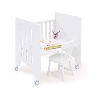 Minicuna 60x80 cm y cuna 60x120 cm (7en1) blanca · Omni Tre White