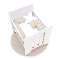 Minicuna de colecho (5en1) con ruedas 60x80 cm blanca · Omni Uno White C181A-M7700