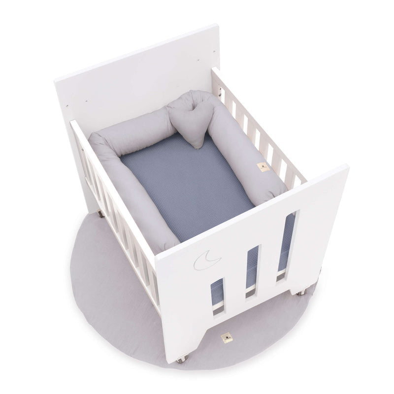Minicuna de colecho (5en1) con ruedas 60x80 cm blanca · Omni Uno White C181A-M7700