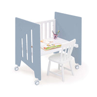 Minicuna de colecho con ruedas 60x80 cm azul · Omni Uno Blue denim