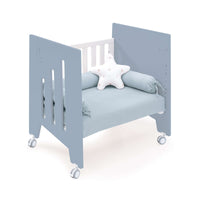 Minicuna de colecho con ruedas 60x80 cm azul · Omni Uno Blue denim