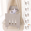 Minicuna colecho (5en1) con ruedas 60x80 cm beige · Omni Uno Arena