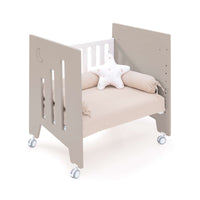 Minicuna colecho con ruedas 60x80 cm beige · Omni Uno Arena